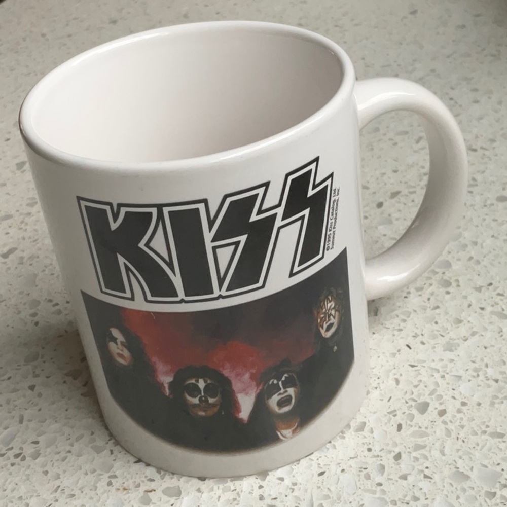 1995 KISS band mug Catalog Official Coffee Mug Vintage 90s KISS Army